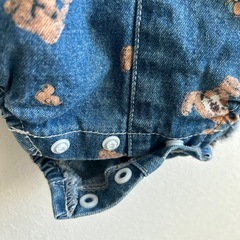 futafuta サロペット　クマ　バースデイ　70 サスペンダー　ベビー服の画像