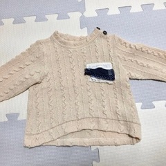 薄手Tシャツ　長袖　ユニクロ　フリースレギンスパンツ　80 cmの画像