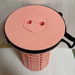 折りたたみ椅子　ピンク　アウトドア　（1202b8）の画像