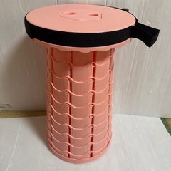 折りたたみ椅子　ピンク　アウトドア　（1202b8）の画像