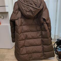 【クリーニング済】レディース　ダウンコートМ【ブラウン】の画像