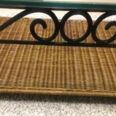 ガラステーブル　アンティーク　の画像