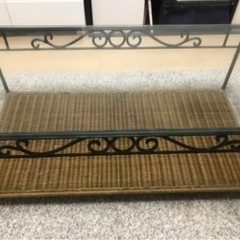 ガラステーブル　アンティーク　