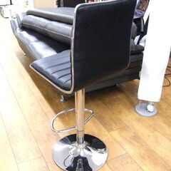 ニトリ カウンターチェア シャイン イス チェア 昇降 ブラック NITORI 家具 椅子 札幌市 厚別区の画像