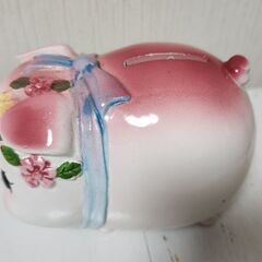 レトロぶた貯金箱の画像
