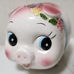 レトロぶた貯金箱