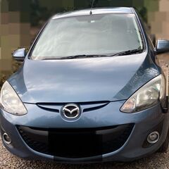 【お話し中】マツダ　デミオ　スカイアクティブ　禁煙　コンパクトカー　ブルー系　アイドリングストップ 75000㎞の画像