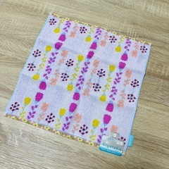 【新品タグ付き】 ハンドタオル 花柄 kiyorajka 抗菌防臭 部屋干し可の画像