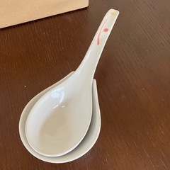 20%オフ‼️【新品・未使用】受け皿付きレンゲの４個セットの画像