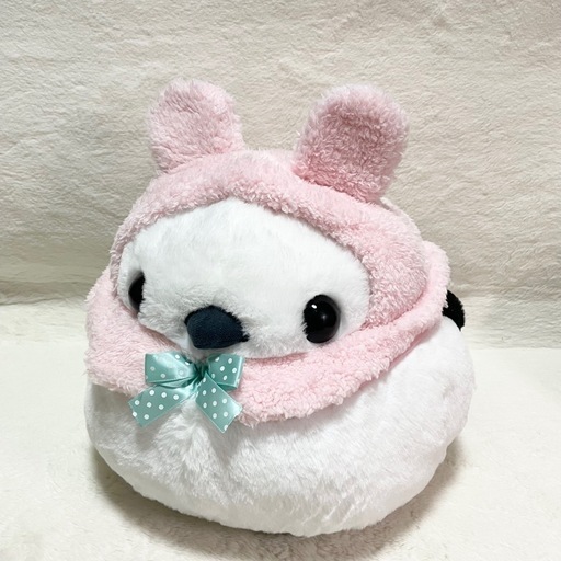 ⭐️ふくふくシマエナガ⭐️ゆるっこずきん しまゑ うさちゃん ぬいぐるみ うさぎ