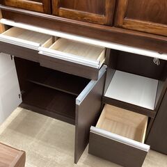 1/13 値下げ⚓⚓古賀家具 キッチンカウンター⚓キッチン収納 大理石調トップ⚓1338⚓の画像