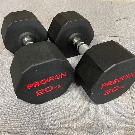 PROIRON 20キロダンベル　鋼ダンベル　2個セット