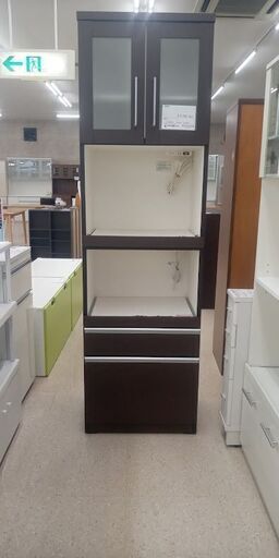 ★ジモティ割あり★ ニトリ 食器棚 ブラウン H200×D42×W59 クリーニング済み TJ10083