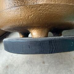 火鉢　鉄製　大正ロマン灰付き の画像