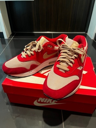 超美品NIKE AIR MAX 1 PREMIUM RETRO 28.5cm ナイキ　エアマックス1 レッドカレー　正規品