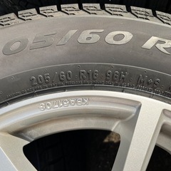 MAKホイール　16インチ　205/60r16 フォルクスワーゲン　2023年製ピレリ　スタッドレス　16×6.5j　走行1.5ヶ月　4本　シロッコ　T-ROC  パサートの画像