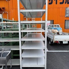 大型　中量棚　キャスター付き　幅186 奥行き91 高さ250cmの画像