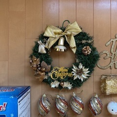 【引き取り決まりました】クリスマスリース・オーナメントLED100球セットの画像