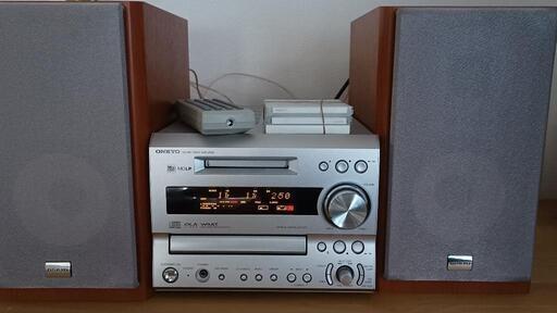 値下げ　 ONKYO CD/MDコンポ　リモコン　生MDディスク付き