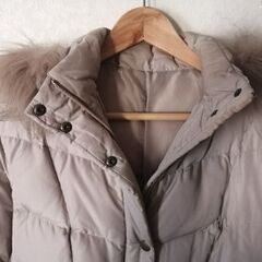 ダウンコート♡ベージュ/Sサイズの画像