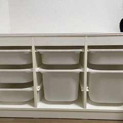 IKEAトロファスト　収納ボックス7個付きの画像