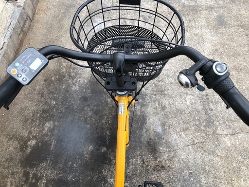557 パナソニック新機種電動アシスト自転車LALA5、20インチオレンジ