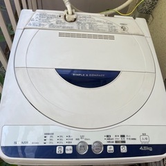 洗濯機　SHARP 4.5kg 2014年製