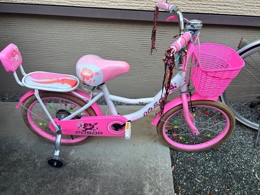 とっても美品でかわいい！18インチ子供用自転車