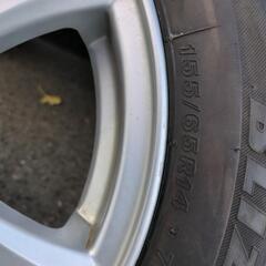 155/65R14　スタッドレスアルミセット　軽自動車全般　ブリジストン　セリアル3618　8分山位の画像