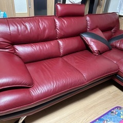左カウチ✨コーナーソファロゾ4 ✨本革✨購入価格20万【引き取りに来れる方】の画像