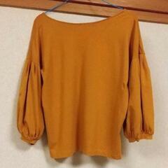 GU イエロー シャツ 七分袖 M の画像