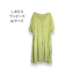 しまむら ワンピース 7分袖 LLサイズ