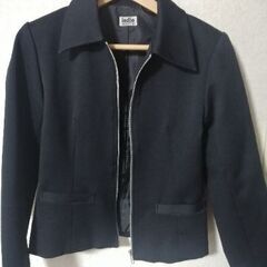 【Indio】ジップアップジャケットМ　黒　の画像