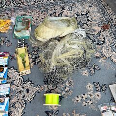 【まとめ売り】網 釣り道具 フィッシング 釣り おもり 釣り糸 他多数の画像