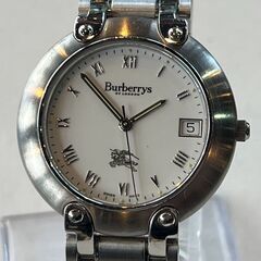 ★ Burberrys バーバリー レディース 腕時計 デイト付 白文字盤 クォーツ 動作品！ 中古 リサイクルショップ札幌 買取本舗 西野店の画像