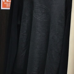 DIESEL/ラバーコーティング トレーナー/L/BLK/S-G...