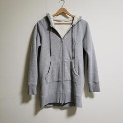 もらってくださいGU ロングパーカーL ノーブランド チェスターコート