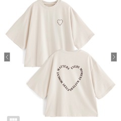ハートロゴプリントTシャツ[pm255a]