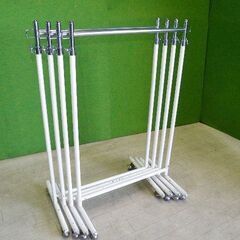 W60cmタイプ 業務用ハンガーラック ４台セット キャスター付...