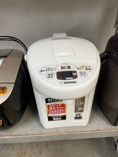 電気ポット　No.12186　象印　ホワイト 　マイコン沸とうVE電気まほうびん CV-TZ22　2.2L　【リサイクルショップどりーむ荒田店】