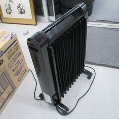 オイルヒーター サンライズ モダンデコ gr002 AND・DECO SUNRIZE 11枚フィン 1300W ブラック 苫小牧西店の画像