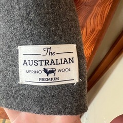 The Australian メリノウール フード付きコート グレーの画像