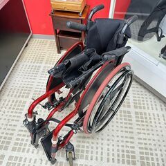 【お持ち帰り限定値引き】松永製作所 車いす S-MAX スポーティー レッド 22インチの画像