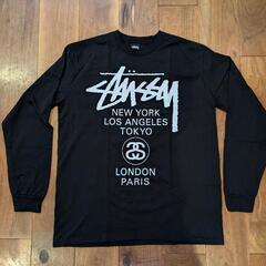 Stussy ロングスリーブ Tシャツ 黒