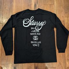 Stussy ロングスリーブ Tシャツ 黒の画像