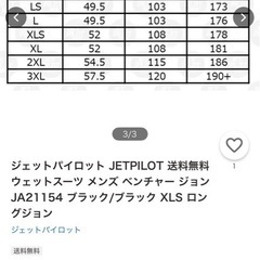 ウェットスーツ　ジェットパイロットの画像