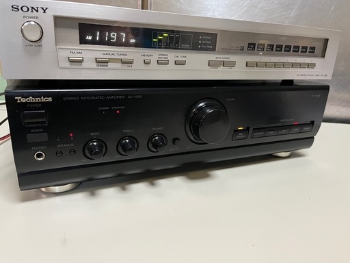 (1) Technics テクニクス ステレオアンプ SU-V500 Stereo Integrated Amplifier 動作確認済 プリメインアンプ 中古品 ④