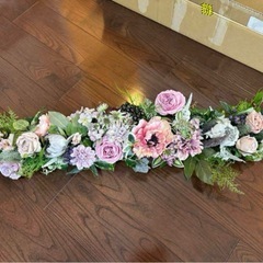 テーブル装花　高砂　造花　結婚式　披露宴　2次会　ウェディング　卒花の画像