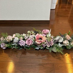 テーブル装花　高砂　造花　結婚式　披露宴　2次会　ウェディング　卒花