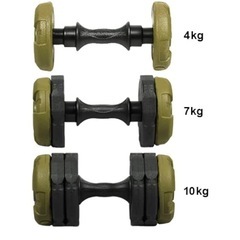 リーディングエッジ(LEADINGEDGE) アーミーダンベル 10kg×2個セットの画像